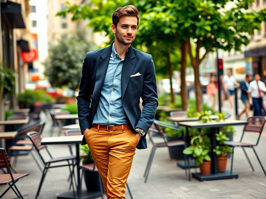 sitefix.ro | Pantaloni maro și sacouri sport: idei de asortare
